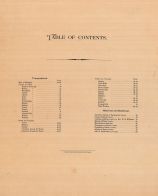 Table of Contents, Eaton County 1895